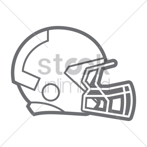 600x600 American Football Helmet Vector Image