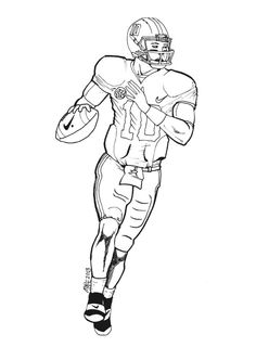 236x332 How To Draw Football Players Football Player Coloring Pages