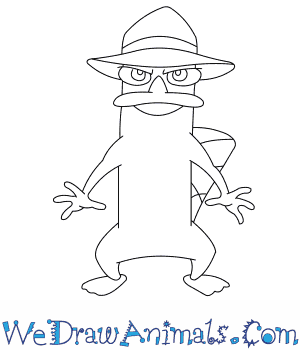 300x350 How To Draw Perry The Platypus