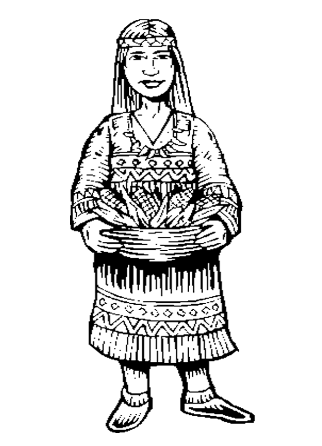 650x900 Native American Woman Coloring Pages Native American Indian Girl