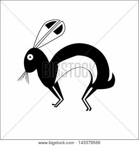 450x470 Hare. Ethnic Pattern American Vector Amp Photo Bigstock