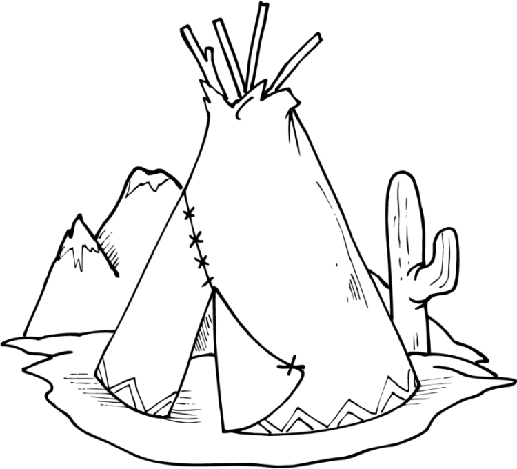 750x680 Top 80 Native American Coloring Pages