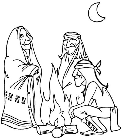 427x480 American Indians Coloring Page Free Printable Coloring Pages
