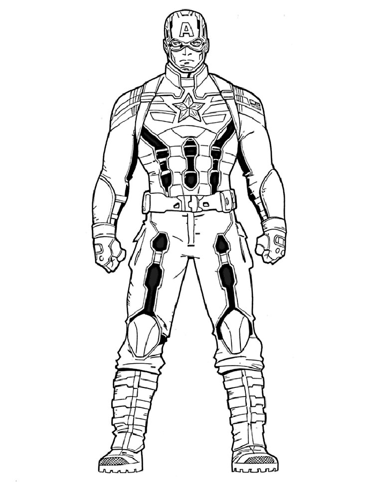 750x1000 The Winter Soldier Coloring Pages. Free Printable The Winter