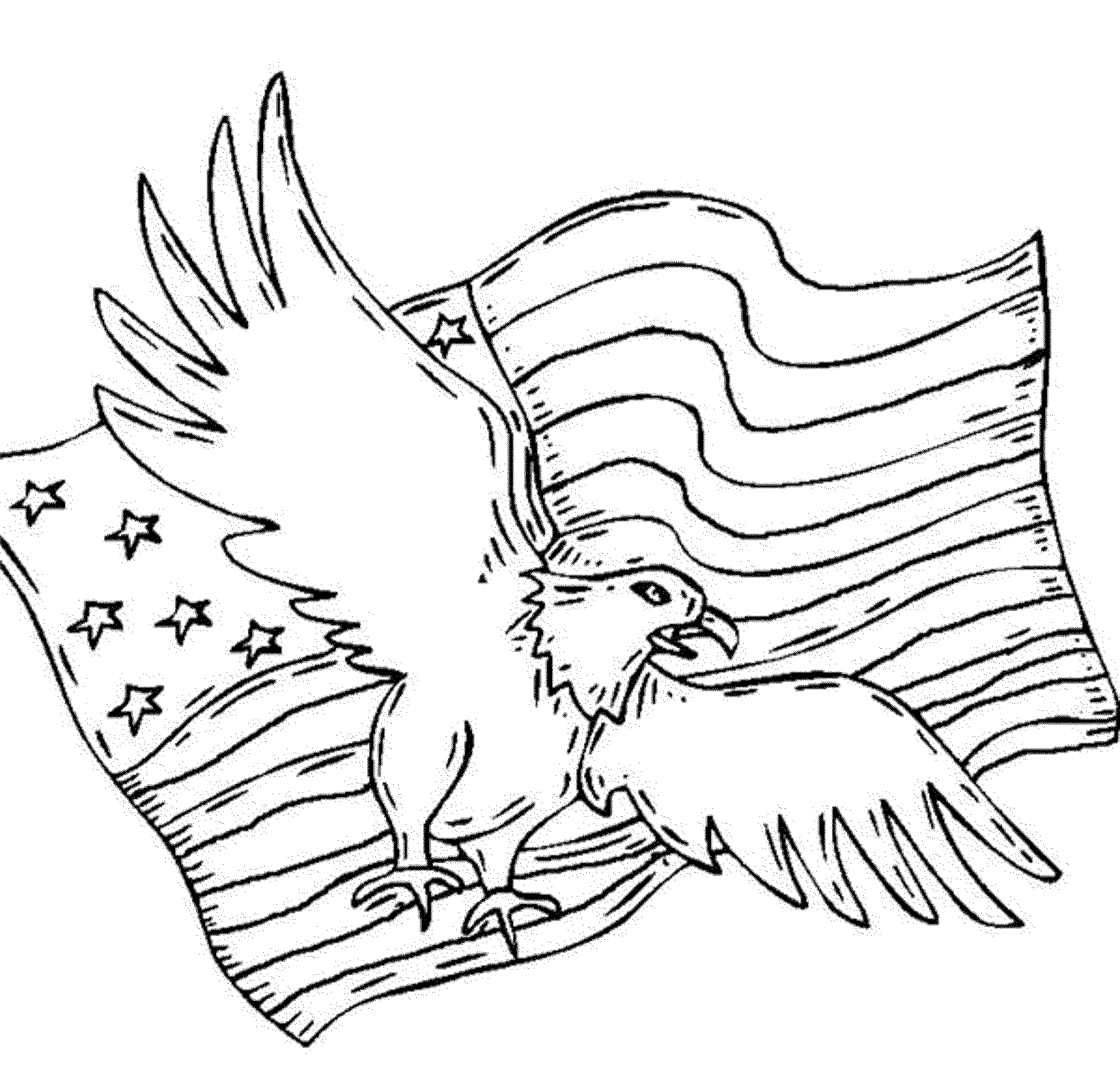 2000x1923 American Flag Coloring Page For The Love Of The Country