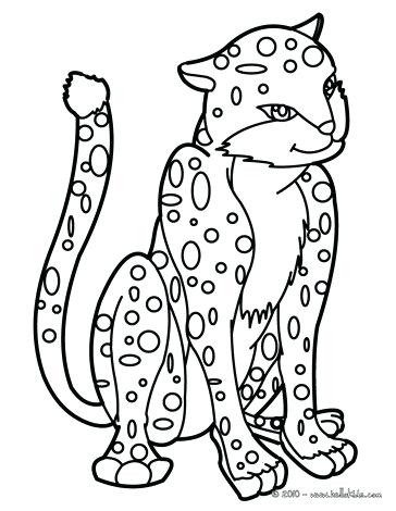 Amur Leopard Colouring Pages Sketch Coloring Page