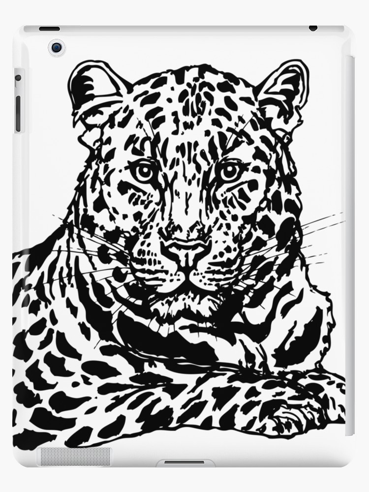 750x1000 Amur Leopard Ink Sketch Ipad Cases Amp Skins By Stasia Ch Redbubble