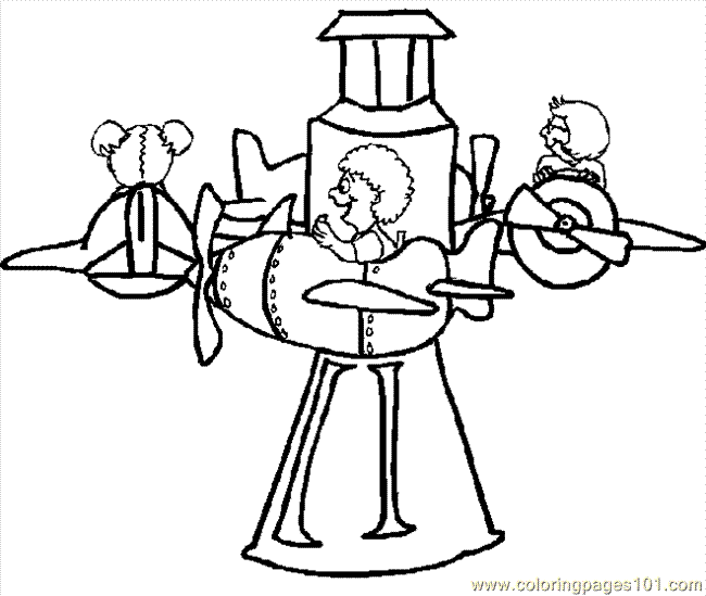 650x549 Amusement Park Coloring Page 10 Coloring Page