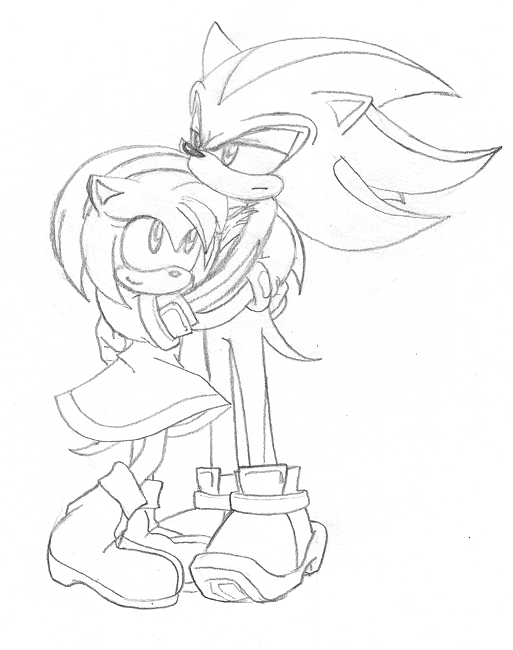 513x650 Shadow And Amy Hug By Sweetjanie