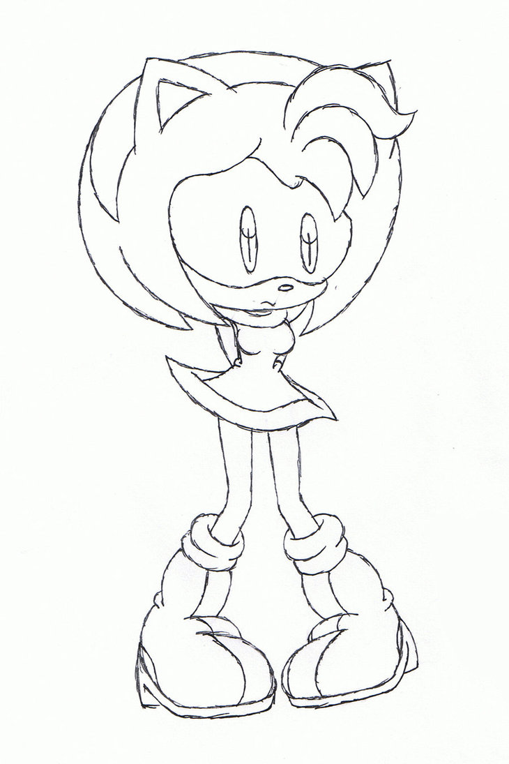 730x1095 Amy Rose Sketch By Sonamytwist