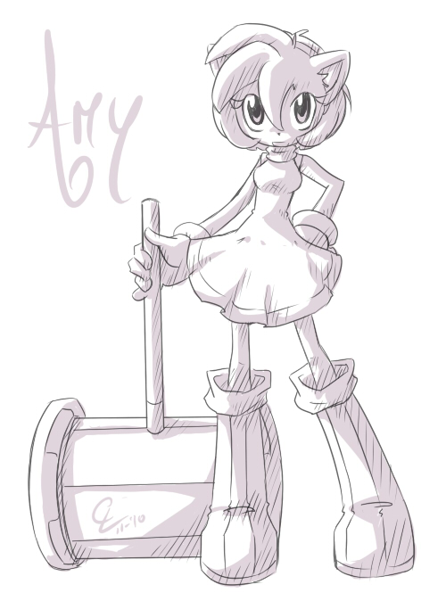 500x674 Amy Rose. By Caninelove