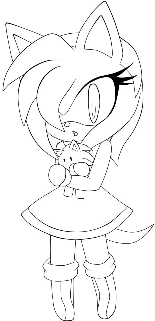 544x1126 Chibi Amy Rose By Cefia