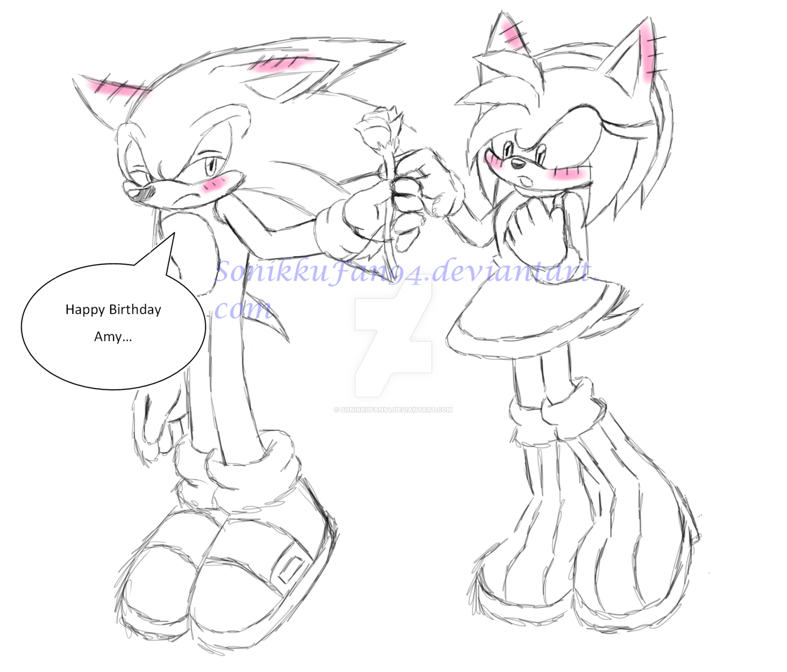 Amy Rose Drawing at GetDrawings | Free download