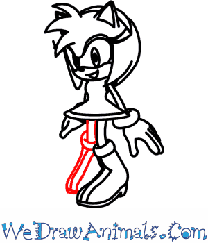 300x350 How To Draw Amy Rose From Sonic The Hedgehog
