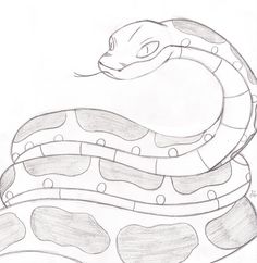 236x242 How To Draw A Snake,wild Animals, Step By Step Drawing Fakelore