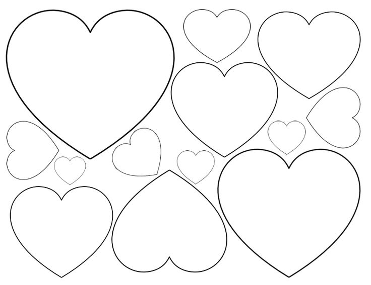 736x567 Heart Cut Out Printable Anantomically Correct Outline