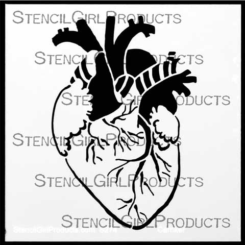 480x480 Gross Anatomy Listen To Your Heart Pam Carriker Stencilgirl