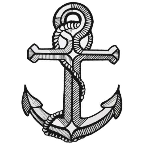 500x500 Anchor Chain Tattoo