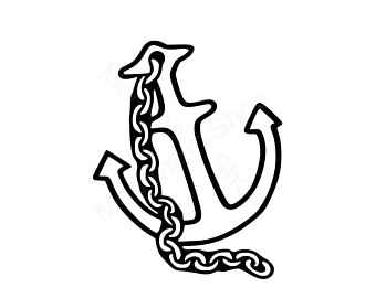 340x270 Anchor Chain Svg Etsy