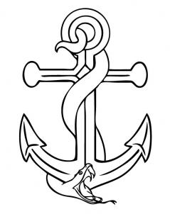 239x302 How To Draw An Anchor Step 6 Drawing Tattoo