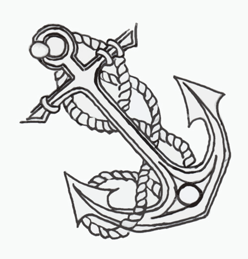 500x523 About Anchor Tattoos And Their Meanings