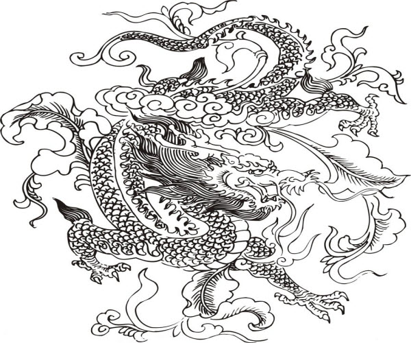 Ancient Chinese Dragon Drawing at GetDrawings | Free download