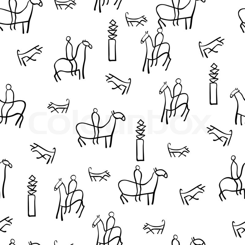 800x800 The Figure Shows The Ancient Drawings Stock Photo Colourbox