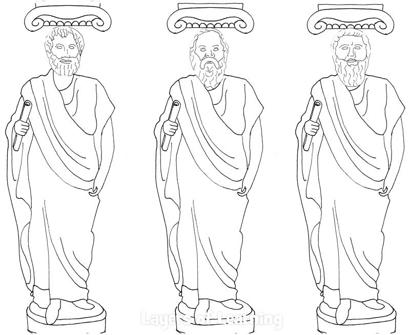 800x654 Ancient Greek Philosophers Notebooking Page