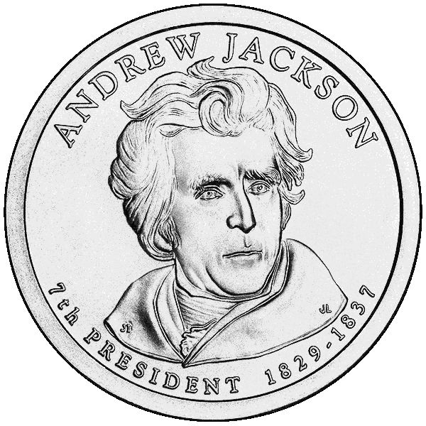 600x600 Andrew Jackson Dollar Coin
