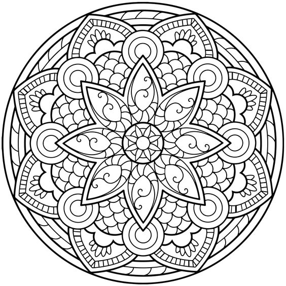 564x564 Mandala Coloring Pages For Adults For Android, Ios And Windows