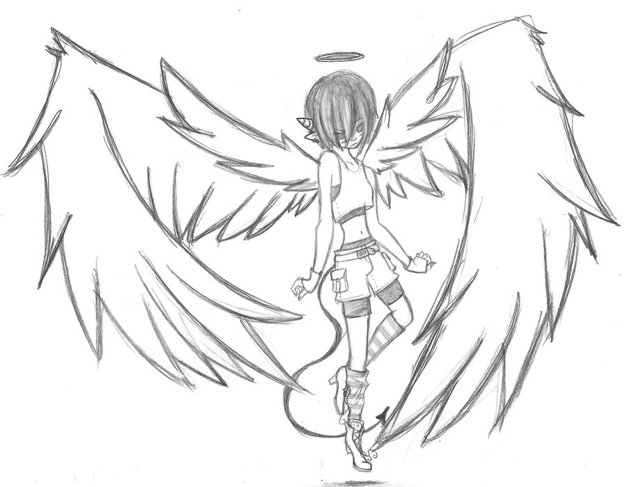 900x700 Angel Or Devil By Chieve