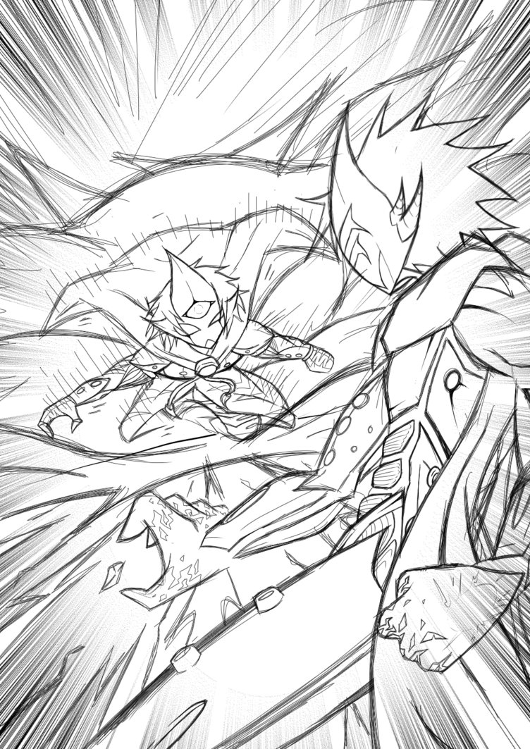 752x1063 Battle Of Gods Angel Vs Devil By Level06