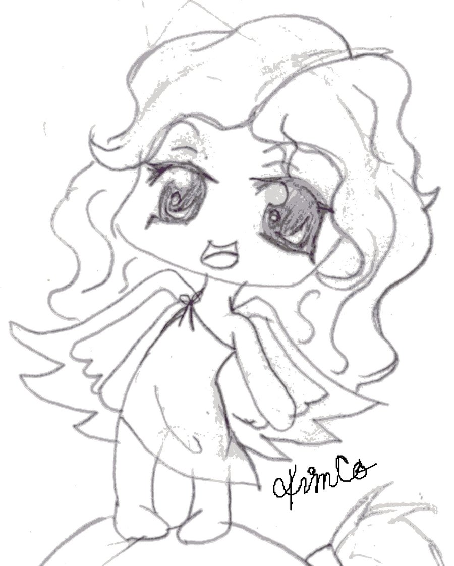 900x1122 Chibi Baby Angel Sketch By Trixy546