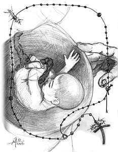 233x300 Angel Baby Drawings