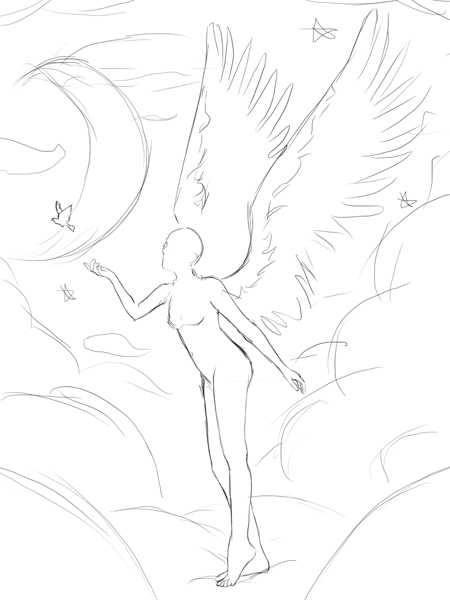 450x600 Creating An Anime Styled Angel Vector Illustration In Adobe Photoshop