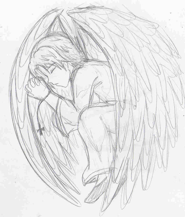 Angel Boy Drawing at GetDrawings.com | Free for personal ...