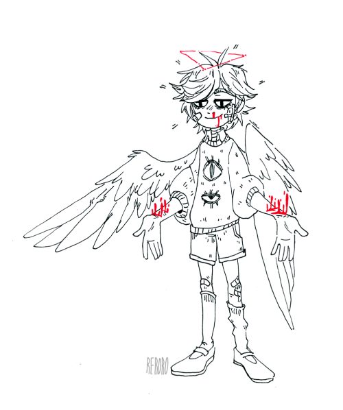 500x598 Just Angel Boy Art Angel, Creepy And Characters