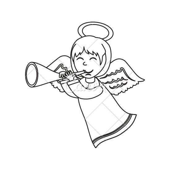 550x550 Cute Angel Cartoon