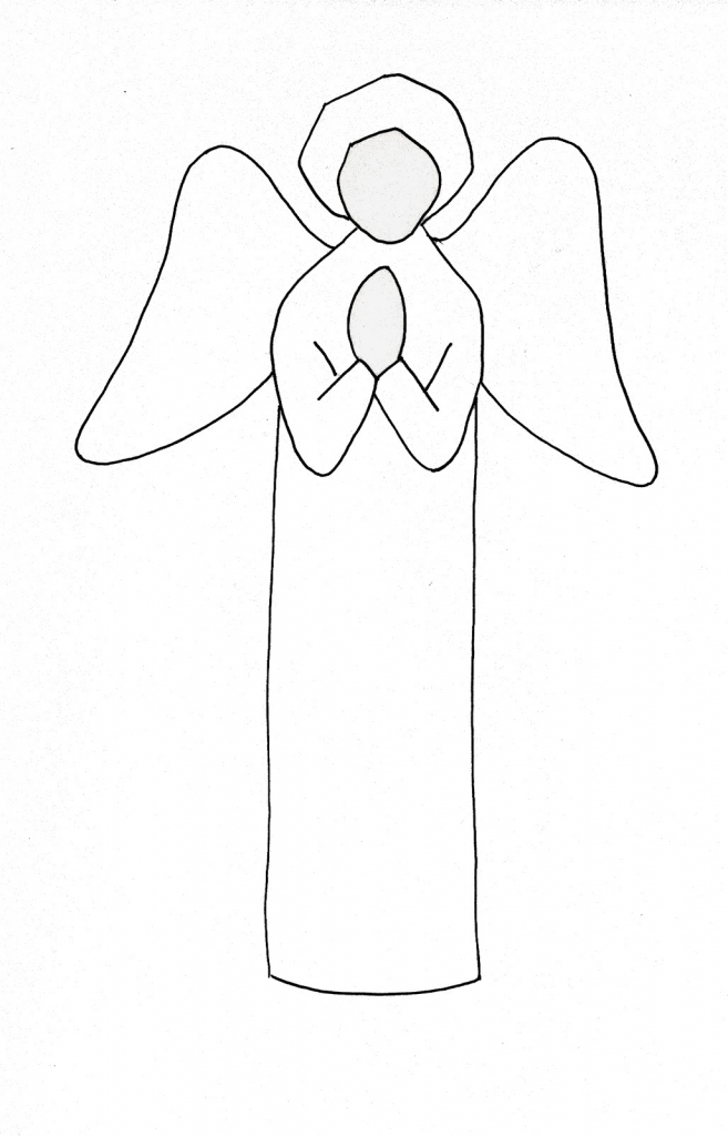 657x1024 Drawn Angel Easy Draw