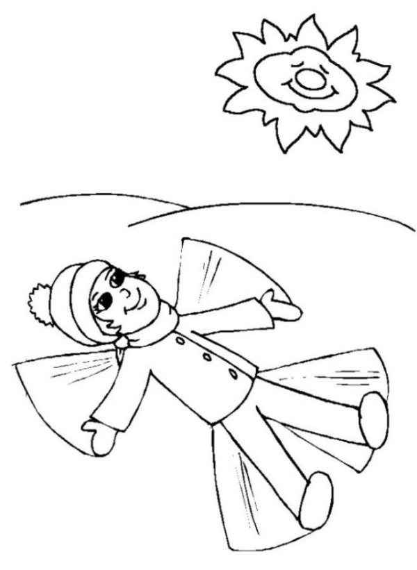 600x821 Angel Snow Winter Coloring Pages Mickey Mouse Coloring Pages
