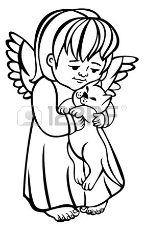 282x450 507 Angel Cat Stock Illustrations, Cliparts And Royalty Free Angel