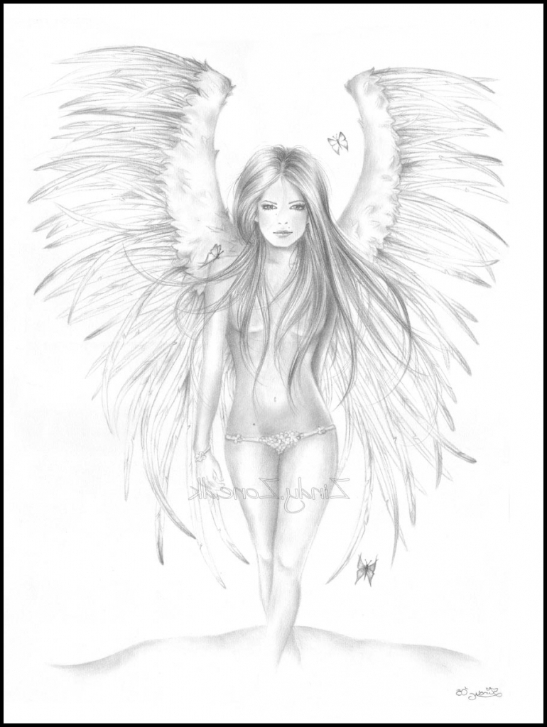 770x1024 Pencil Sketches Of Angels