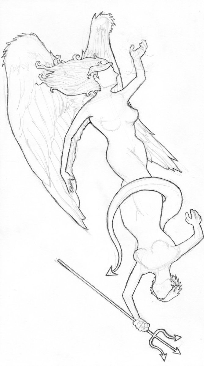 668x1196 Angel Devil Woman By Dagos32
