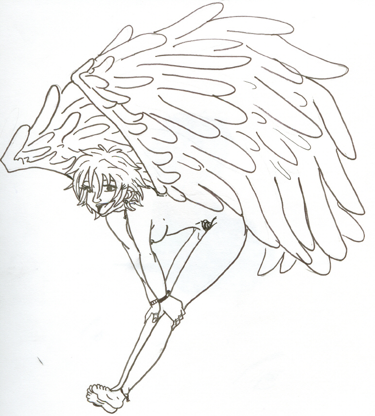 771x855 Drawn Angel Happy