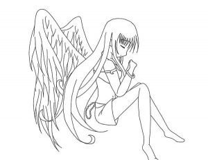 300x232 Easy Drawings To Draw Anime Angel Girl Cartoon Download