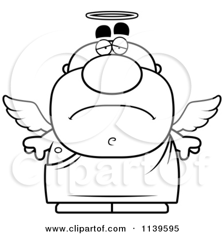 450x470 Sad Angel Clipart