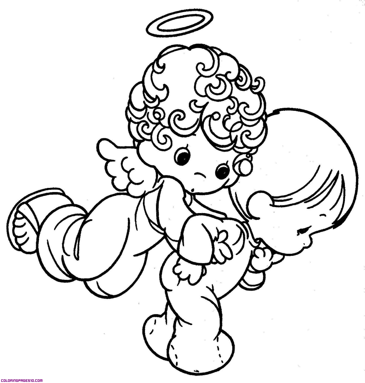 1523x1600 Drawings Of Angels For Kids Drawn Angel Cute