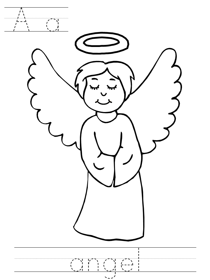 720x960 Angel Color Sheet
