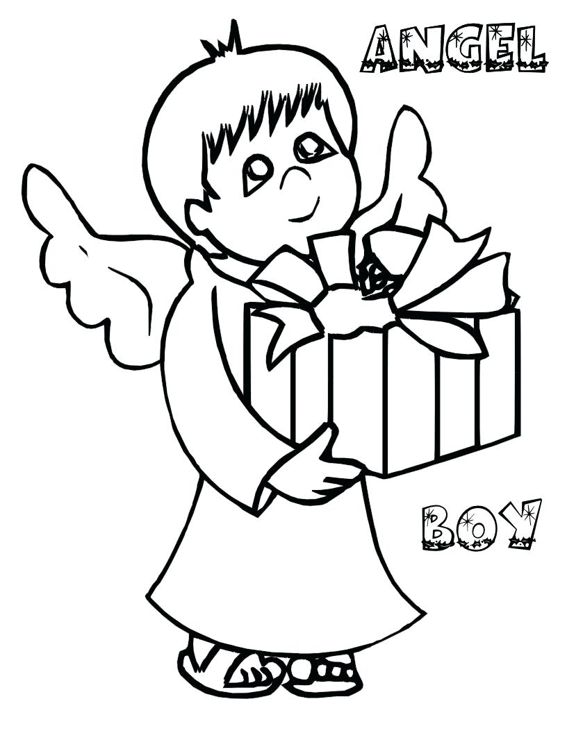 816x1056 Coloring Christmas Angel Coloring