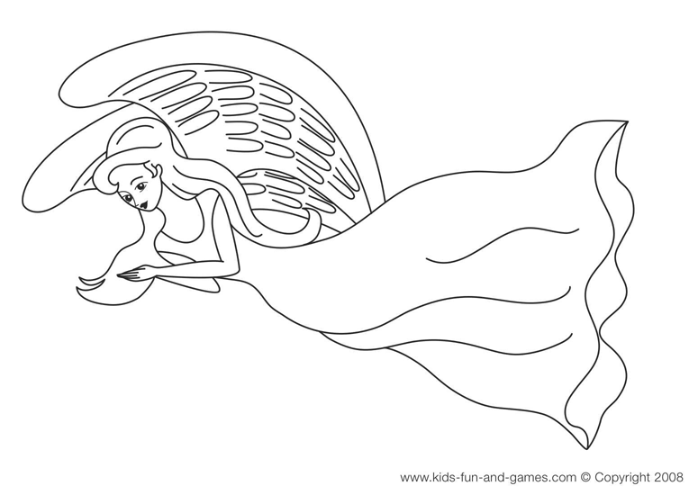 775x550 Angel Coloring Pages